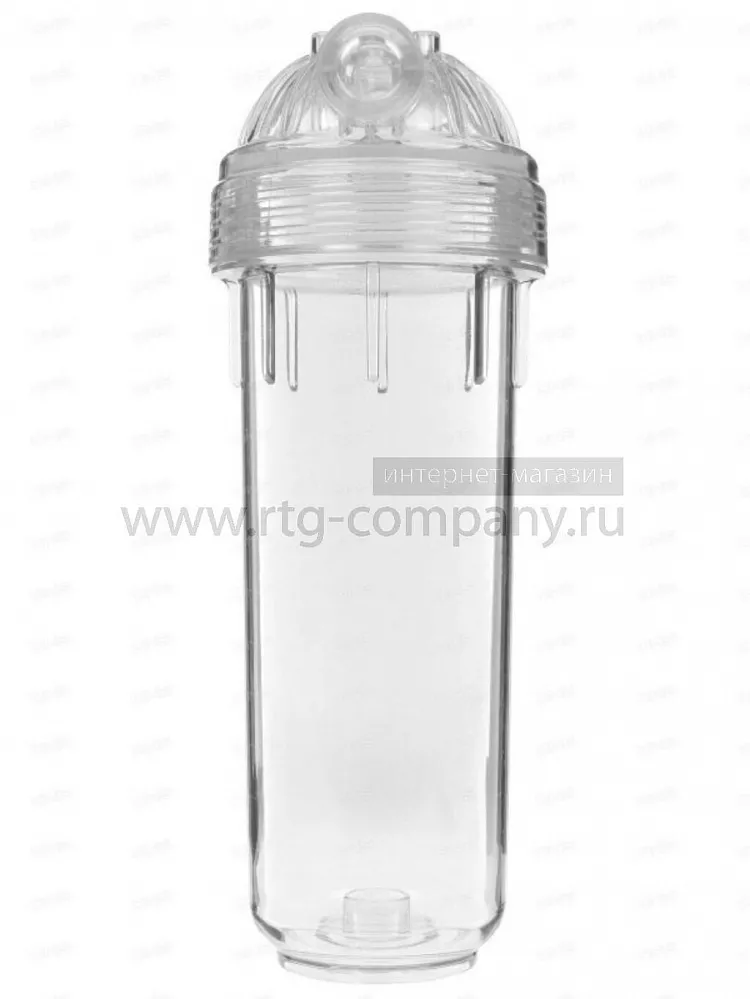 Корпус фильтра SL10, внутренняя резьба  1/2", прозрачный корпус, для холодной воды, Гейзер (50774)