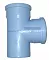 Тройник для водостока ПП 110*110*87º Синикон Rain Flow с раструбом голубой (уп.12 шт)