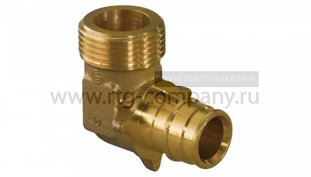 Угольник латунь НР 16х1/2"с наружной резьбой (Uponor Q&E) уп. 80 шт (1023019)