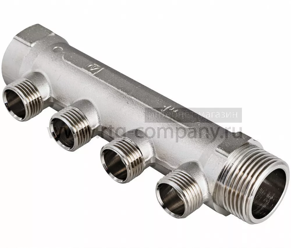 Коллектор наружная резьба 3 выхода 1" * 1/2" (VTc.500.N) (Valtec)