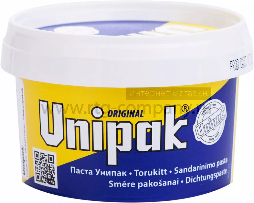 Паста уплотнительная UNIPAK 360 гр (вода, пар) (Дания)