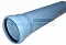 Труба водосточная ПП 110*3,4*2000 мм Cиникон Rain Flow с раструбом голубая (уп.15 шт)