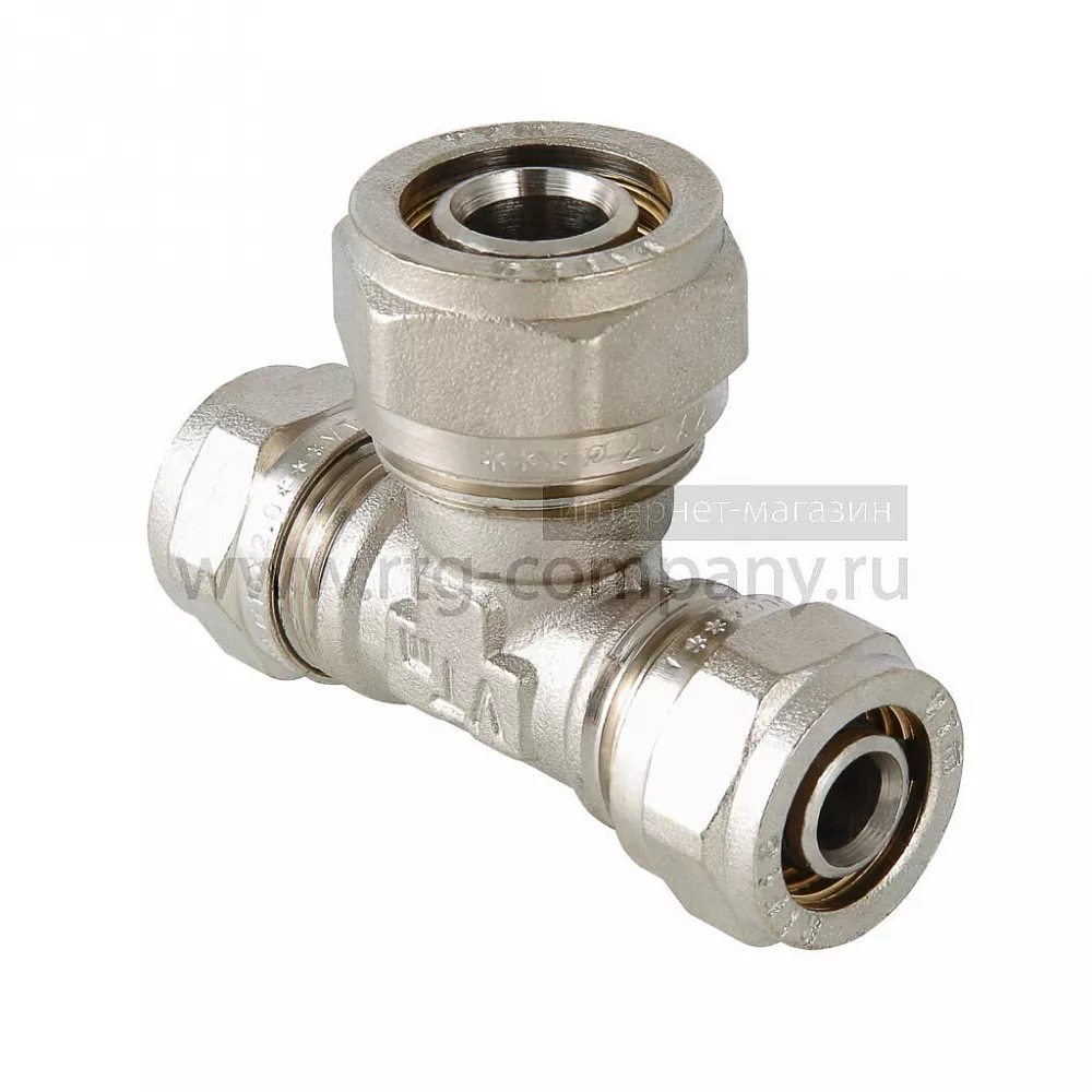 Тройник обжимной 20*20*16 (Valtec) VTm.331