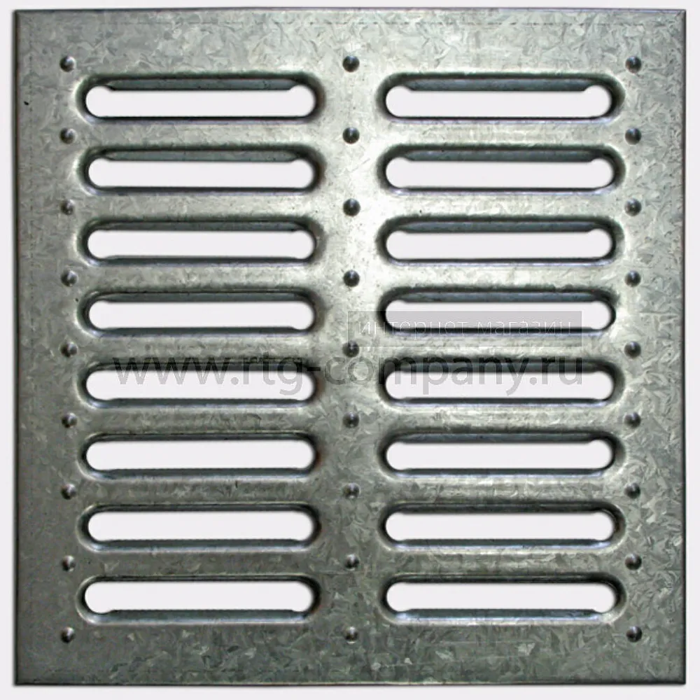 Решетка для дождеприемника стальная штампованная 285*285 мм Gidrogroup