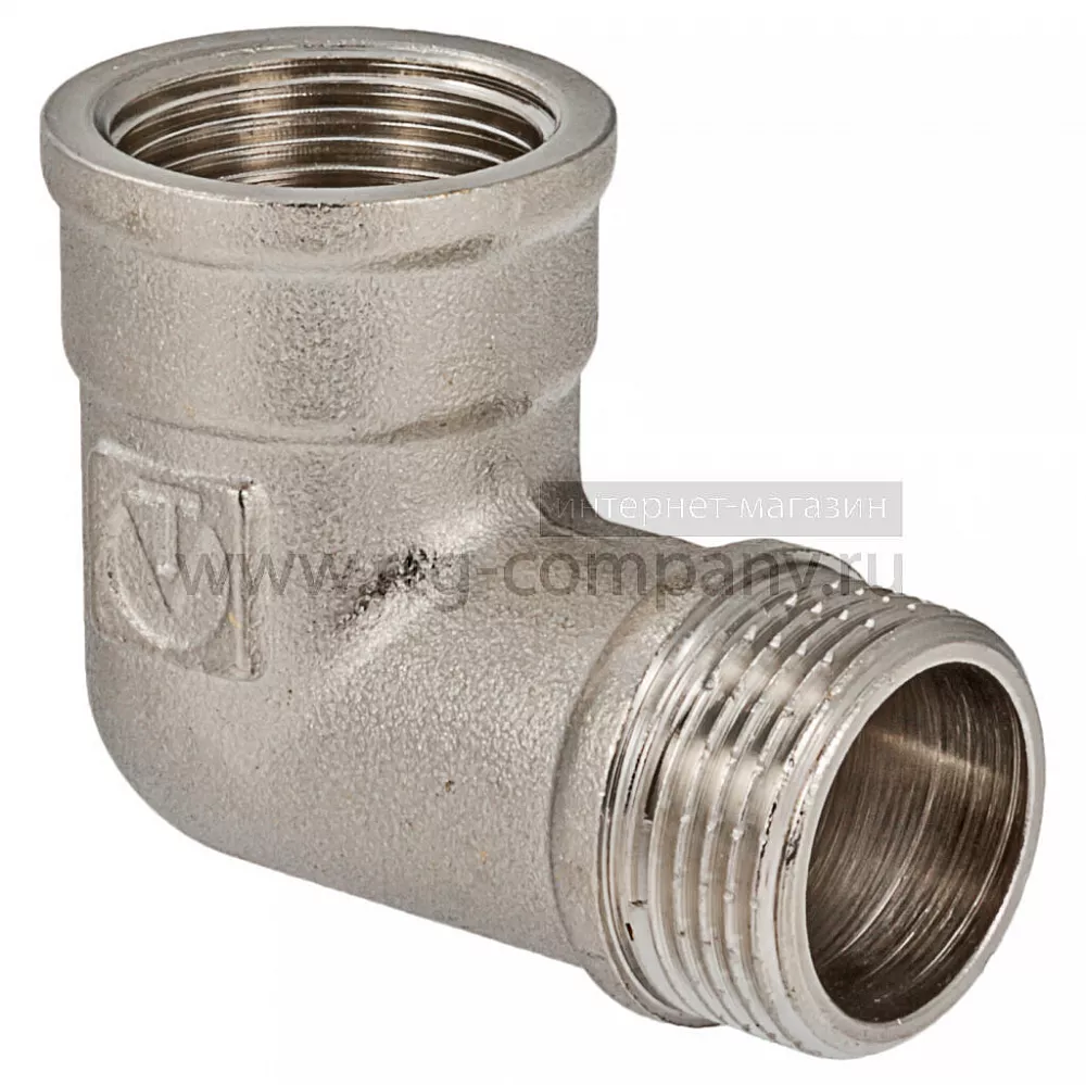 Угольник ВН внутренняя наружная резьба 1 1/2" (Valtec VT 92) уп 5 шт
