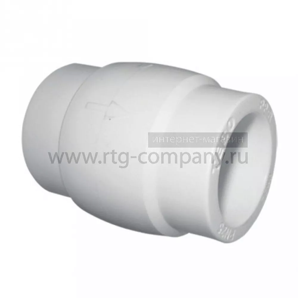 Клапан обратный разъемный полипропиленовый PPRC 25 TEBO  для холодного водоснабжения, белый (уп. 12 шт)
