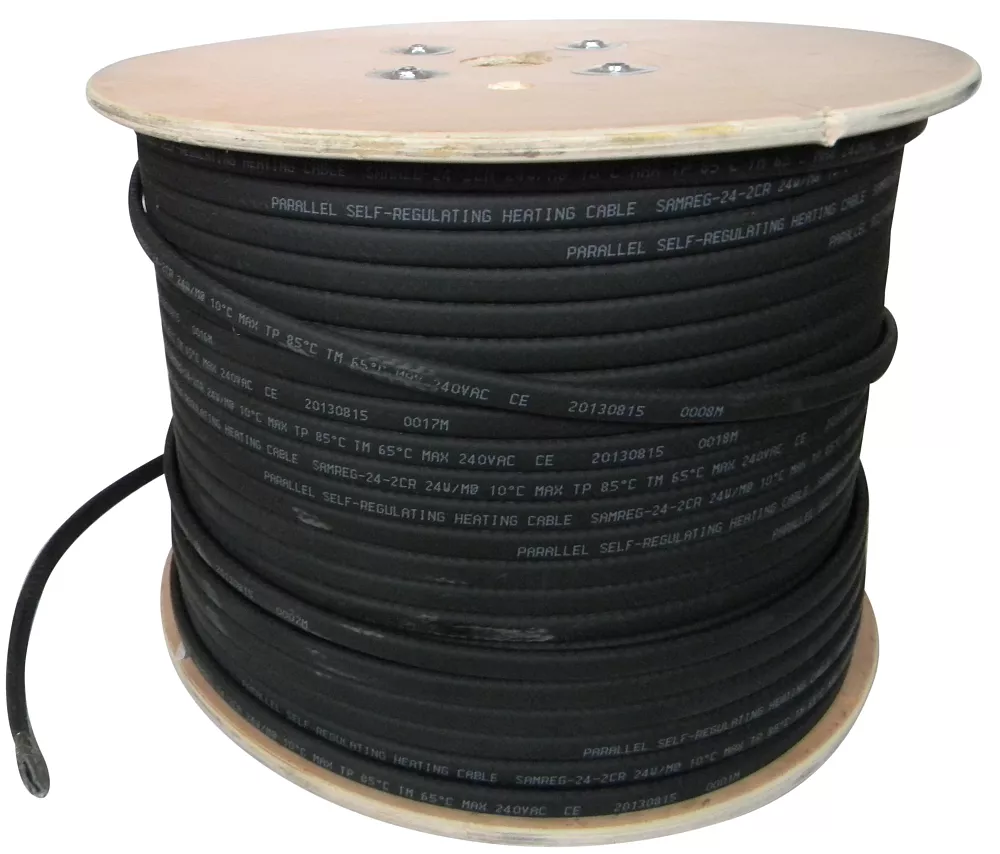 Саморегулирующийся нагревательный кабель SRL  24-2CR экранированный (24 Вт/м) (для водостоков и крыш)